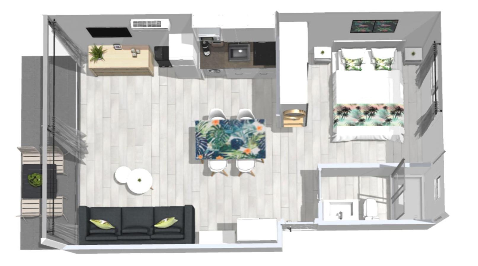 Roses Apartments Tropical Loft Vista Mar Lateral Exterior photo